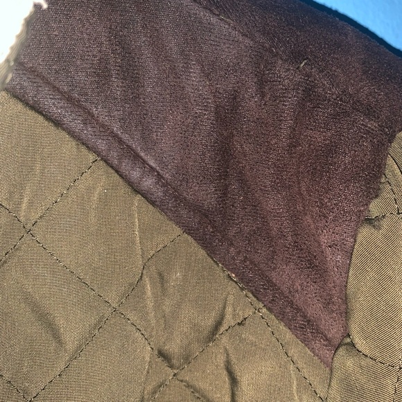 Laundry By Design Olive Green Quilted Barn Chore Coat Size XL - Picture 4 of 9